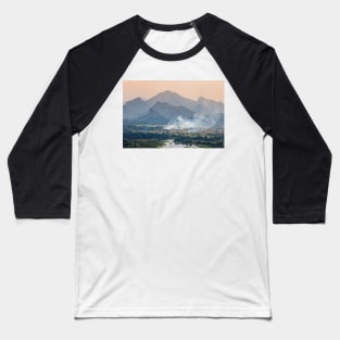 Sunset style mountain view from Sigiriya, Lion's Rock, Sri Lanka Baseball T-Shirt